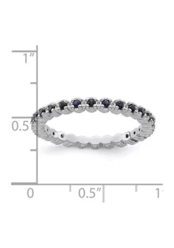 Best deal ⭐ 1/2 ct. t.w. Lab Created Sapphire Stackable Expressions Ring in Sterling Silver by Belk & Co. 🔥 -DealsBelk & Co. Store Belk 9229
