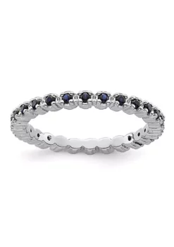 Best deal ⭐ 1/2 ct. t.w. Lab Created Sapphire Stackable Expressions Ring in Sterling Silver by Belk & Co. 🔥 -DealsBelk & Co. Store Belk 9230