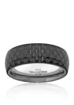 Best reviews of 💯 Men's Stainless Steel and Carbon Fiber Ring by Belk & Co. ⌛