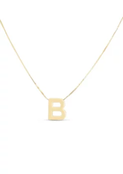 Best reviews of ❤️ 14 Karat Yellow Gold Block Initial-B Necklace by Belk & Co. 🧨 -DealsBelk & Co. Store Belk 9259