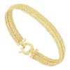 Brand new 💯 3 Row 8.7 Millimeter Mesh Design Bracelet in 10K Yellow Gold by Belk & Co. 🌟