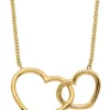 New ⭐ 14K Yellow Gold Polished Double Heart Necklace by Belk & Co. 🤩