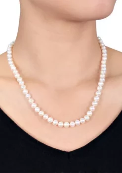 Best Sale 🎁 6.5-7MM Freshwater Cultured Pearl 18" Strand Necklace by Belk & Co. ❤️ -DealsBelk & Co. Store Belk 9347