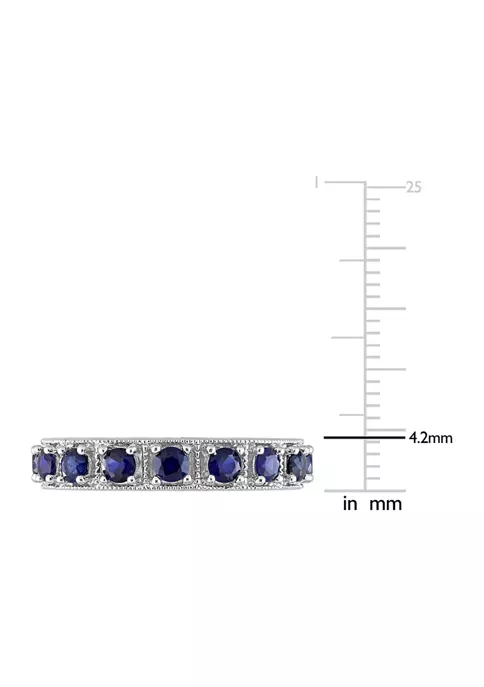 Wholesale ๐ Lab Created 1 7/8 CT TGW Created Blue Sapphire Eternity Ring in Sterling Silver by Belk & Co. โค๏ธ 2 Wholesale ๐ Lab Created 1 7/8 CT TGW Created Blue Sapphire Eternity Ring in Sterling Silver by Belk & Co. โค๏ธ - Image 2