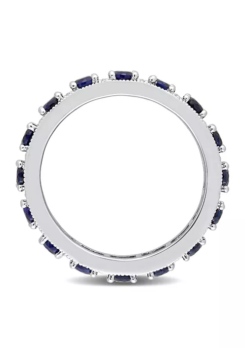Wholesale ๐ Lab Created 1 7/8 CT TGW Created Blue Sapphire Eternity Ring in Sterling Silver by Belk & Co. โค๏ธ 5 Wholesale ๐ Lab Created 1 7/8 CT TGW Created Blue Sapphire Eternity Ring in Sterling Silver by Belk & Co. โค๏ธ - Image 5