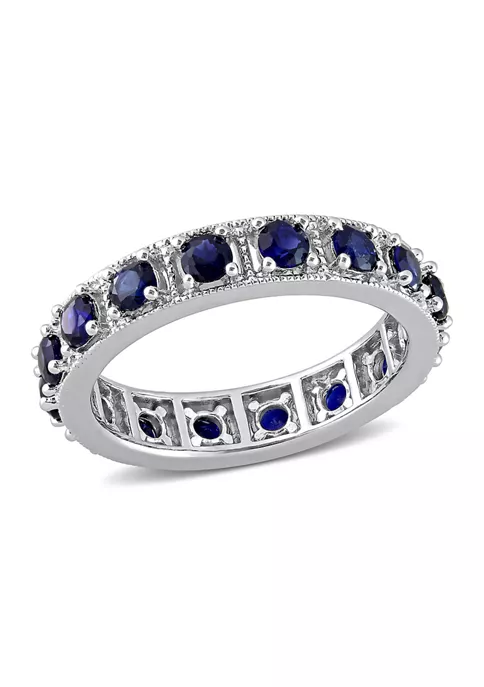 Wholesale ๐ Lab Created 1 7/8 CT TGW Created Blue Sapphire Eternity Ring in Sterling Silver by Belk & Co. โค๏ธ 6 Wholesale ๐ Lab Created 1 7/8 CT TGW Created Blue Sapphire Eternity Ring in Sterling Silver by Belk & Co. โค๏ธ - Image 6