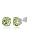 Deals 🧨 10k White Gold Green Amethyst Stud Earrings by Belk & Co. 🛒