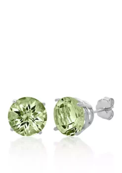 Deals 🧨 10k White Gold Green Amethyst Stud Earrings by Belk & Co. 🛒 -DealsBelk & Co. Store Belk 9391