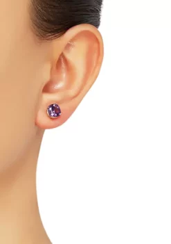 Top 10 🌟 Cushion Amethyst Earrings in 10k Yellow Gold by Belk & Co. 🔥 -DealsBelk & Co. Store Belk 9403