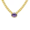 Promo 🔔 Amethyst and White Topaz Necklace in Gold Over Sterling Silver by Belk & Co. ❤️