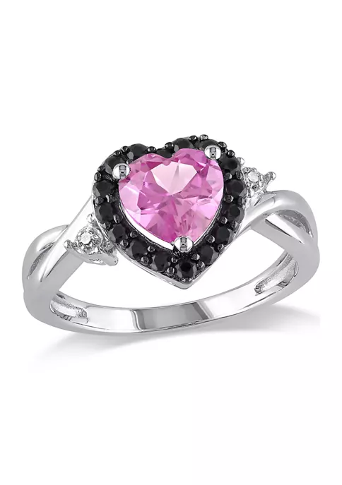 Best reviews of 🤩 Lab Created Created Pink Sapphire, Black Spinel and Diamond Heart Ring in Sterling Silver by Belk & Co. 🎉 5 Best reviews of 🤩 Lab Created Created Pink Sapphire, Black Spinel and Diamond Heart Ring in Sterling Silver by Belk & Co. 🎉 - Image 5