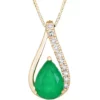 Best reviews of 🔔 3/4 ct. t.w. Emerald and 1/10 ct. t.w. Diamond Necklace by Belk & Co. 😉
