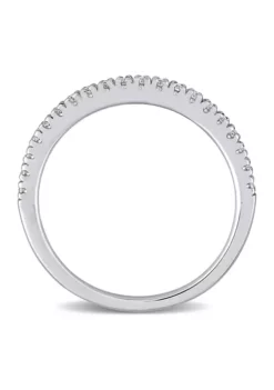 Best Sale 💯 Lab Created 1/5 ct. t.w. Moissanite Stackable Anniversary Ring in 10k White Gold by Belk & Co. 🎁 -DealsBelk & Co. Store Belk 9435