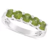 Best deal 😉 Sterling Silver 4mm Round 5-Stone Peridot Ring by Belk & Co. 🥰