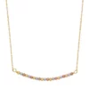 Best reviews of ✔️ Beaded Bar Necklace Chain in 10k Tri-Color by Belk & Co. ⌛