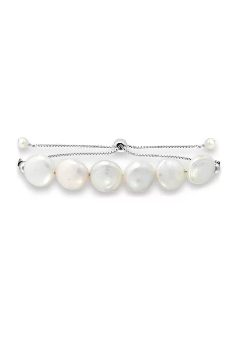 Flash Sale ๐ฅ Fresh Water Pearl Bolo Bracelet, Sterling Silver by Belk & Co. ๐ 1 Flash Sale ๐ฅ Fresh Water Pearl Bolo Bracelet, Sterling Silver by Belk & Co. ๐