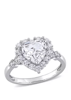 Top 10 ๐ 3.0 ct. t.w. Created White Sapphire and Diamond-Accent Halo Heart Engagement Ring in 10k White Gold by Belk & Co. ๐ฏ 7 Top 10 ๐ 3.0 ct. t.w. Created White Sapphire and Diamond-Accent Halo Heart Engagement Ring in 10k White Gold by Belk & Co. ๐ฏ -DealsBelk & Co. Store Belk 9563