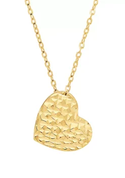 Discount 😉 10K Yellow Gold Heart Necklace by Belk & Co. 🤩