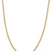 Promo ✔️ Mens 14K Yellow Gold 2.2 Millimeter Semi Solid Franco Chain Necklace by Belk & Co. 🎁