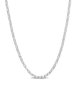 Best reviews of ⌛ Sterling Silver Fancy Rectangular Rolo Chain Necklace by Belk & Co. 😍 -DealsBelk & Co. Store Belk 9599