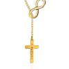 Top 10 😍 14k Yellow Gold Infinity Cross Necklace by Belk & Co. ❤️