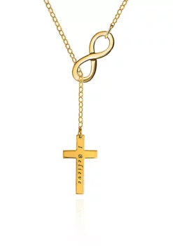 Top 10 😍 14k Yellow Gold Infinity Cross Necklace by Belk & Co. ❤️
