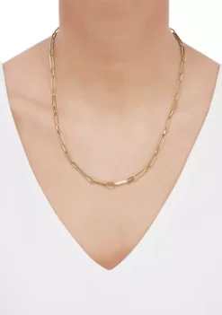 Cheap 🛒 10K Yellow Gold Paperclip with Small Link Chain Necklace by Belk & Co. 😀 -DealsBelk & Co. Store Belk 9630
