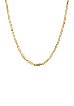 Budget 😍 Stainless Steel 2 Millimeter Bullet Chain Necklace with Gold Tone Ion Plating, 24 Inch by Belk & Co. ❤️