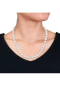 Discount 🎁 9-10MM Freshwater Cultured Pearl Necklace with Sterling Silver Ball Clasp by Belk & Co. 🛒 -DealsBelk & Co. Store Belk 9666