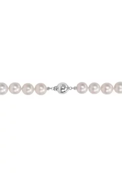 Discount 🎁 9-10MM Freshwater Cultured Pearl Necklace with Sterling Silver Ball Clasp by Belk & Co. 🛒 -DealsBelk & Co. Store Belk 9668