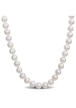 Discount 🎁 9-10MM Freshwater Cultured Pearl Necklace with Sterling Silver Ball Clasp by Belk & Co. 🛒 -DealsBelk & Co. Store Belk 9670