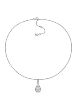Top 10 😍 8-8.5mm Freshwater Cultured Pearl and Diamond Accent Pearl Necklace with Chain in Sterling Silver by Belk & Co. 😍 -DealsBelk & Co. Store Belk 9706