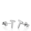 Brand new 🎉 Sterling Silver T Initial Earrings by Belk & Co. 🔔