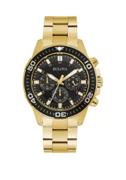 Best reviews of 🎁 Men's Chrono Gold Tone Stainless Steel Black Dial ⌚ Watch by Bulova 🎁 7 Best reviews of 🎁 Men's Chrono Gold Tone Stainless Steel Black Dial ⌚ Watch by Bulova 🎁 -DealsBelk & Co. Store Belk 9717