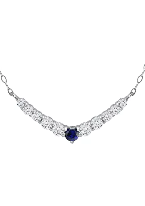 Deals ๐งจ Lab Created 1 ct. t.w. Synthetic Blue and Created White Sapphire Necklace, Sterling Silver by Belk & Co. ๐ 4 Deals ๐งจ Lab Created 1 ct. t.w. Synthetic Blue and Created White Sapphire Necklace, Sterling Silver by Belk & Co. ๐ - Image 4