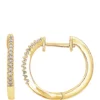 Deals 🌟 1/10 ct. t.w. Diamond Hoop Earrings in 10k Gold by Belk & Co. 💯