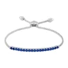 Best Sale 🔥 1.71 ct. t.w. Created Sapphire Bolo Bracelet in Sterling Silver by Belk & Co. 👏