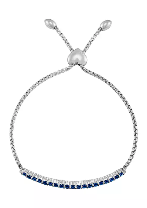 Best Sale ๐ฅ 1.71 ct. t.w. Created Sapphire Bolo Bracelet in Sterling Silver by Belk & Co. ๐ 2 Best Sale ๐ฅ 1.71 ct. t.w. Created Sapphire Bolo Bracelet in Sterling Silver by Belk & Co. ๐ - Image 2