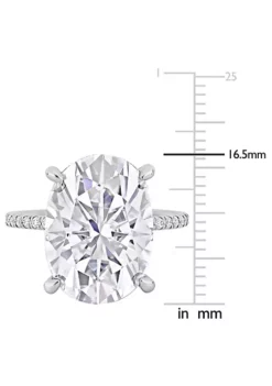 Best Pirce 🎁 Lab Created Created Moissanite Engagement Ring in 10k White Gold by Belk & Co. 🔔 -DealsBelk & Co. Store Belk 9793