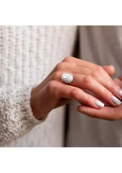 Best Pirce 🎁 Lab Created Created Moissanite Engagement Ring in 10k White Gold by Belk & Co. 🔔 -DealsBelk & Co. Store Belk 9795