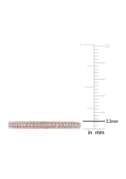 Best Pirce ๐ 1/10 ct. t.w. Diamond Anniversary Ring in 10K Rose Gold by Belk & Co. ๐ 4 Best Pirce ๐ 1/10 ct. t.w. Diamond Anniversary Ring in 10K Rose Gold by Belk & Co. ๐ - Image 4