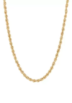 Best deal 👏 5 Millimeter Supreme Glitter Rope Chain Necklace in 10K Yellow Gold by Belk & Co. 🎁