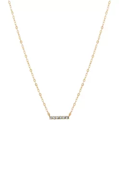 Deals 😉 Created White Sapphire Necklace in 10K Yellow Gold by Belk & Co. 🤩 -DealsBelk & Co. Store Belk 9862
