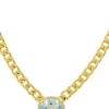 Best deal 🎁 Blue Topaz Necklace in Gold Over Sterling Silver by Belk & Co. 😉