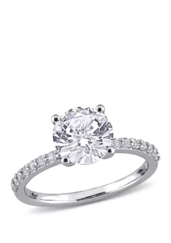 Top 10 👍 2.75 ct. t.w. Lab Created White Sapphire Solitaire Ring in 10K White Gold by Belk & Co. ✔️ -DealsBelk & Co. Store Belk 989
