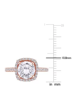 Best reviews of 🧨 2.5 ct. t.w. Lab Created Moissanite Halo Engagement Ring in 10K Rose Gold by Belk & Co. 😉 -DealsBelk & Co. Store Belk 9899