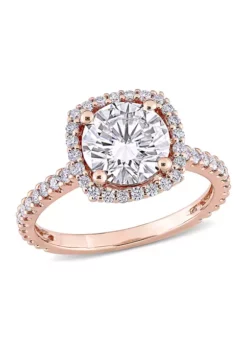 Best reviews of 🧨 2.5 ct. t.w. Lab Created Moissanite Halo Engagement Ring in 10K Rose Gold by Belk & Co. 😉 -DealsBelk & Co. Store Belk 9901