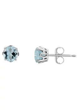 Best reviews of 🥰 Sterling Silver 5mm Round Aquamarine Stud Earrings by Belk & Co. ⭐ -DealsBelk & Co. Store Belk 9905