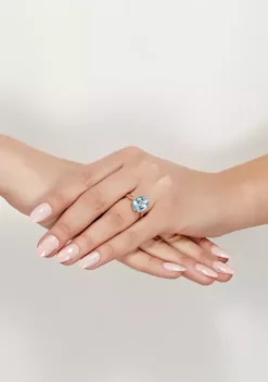 Coupon 🔔 5.8 ct. t.w. Sky Blue Topaz and 1/10 ct. t.w. Diamond Ring in 10K Rose Gold by Belk & Co. ⌛ -DealsBelk & Co. Store Belk 9908