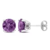 Cheapest 🤩 Lab Created 4.62 CT TGW Created Alexandrite Stud Earrings in Sterling Silver by Belk & Co. ⌛